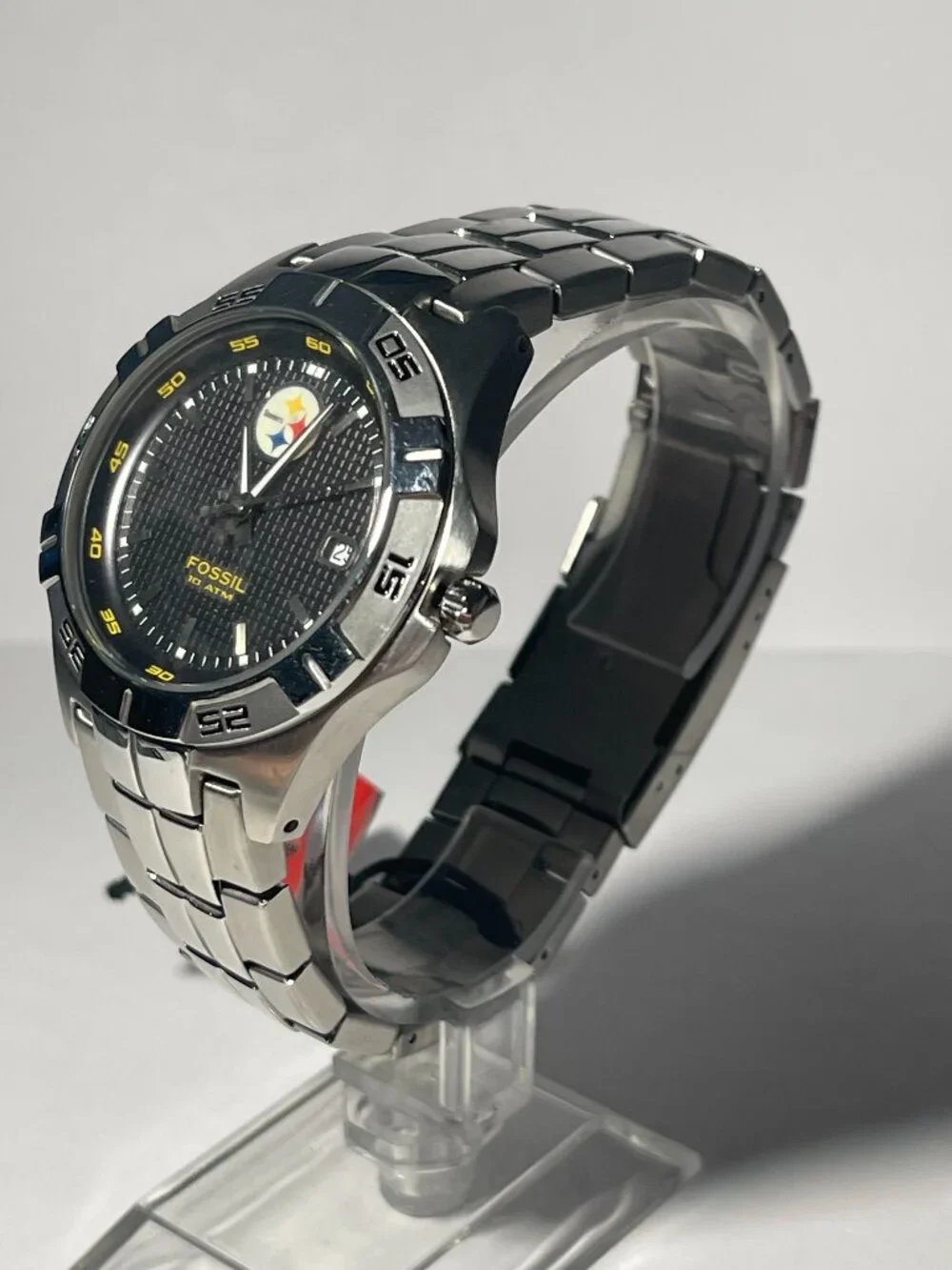 Pittsburgh Steelers NFL Stainless-Steel Watch by Fossil NEW (RARE)